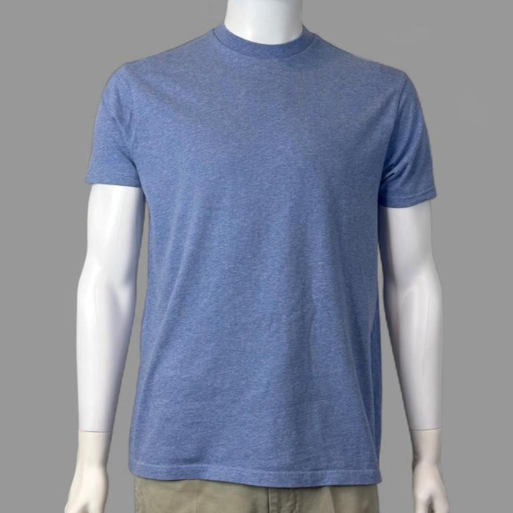 Legend London Premium Basics Blue Marl Muscle Fit T-Shirt Men's M Portugal